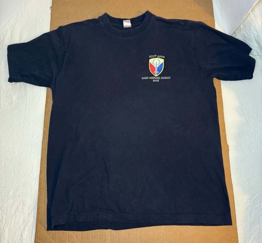 Vintage 401st AFSB Camp Arifjan Kuwait 2008 T-Shirt XL